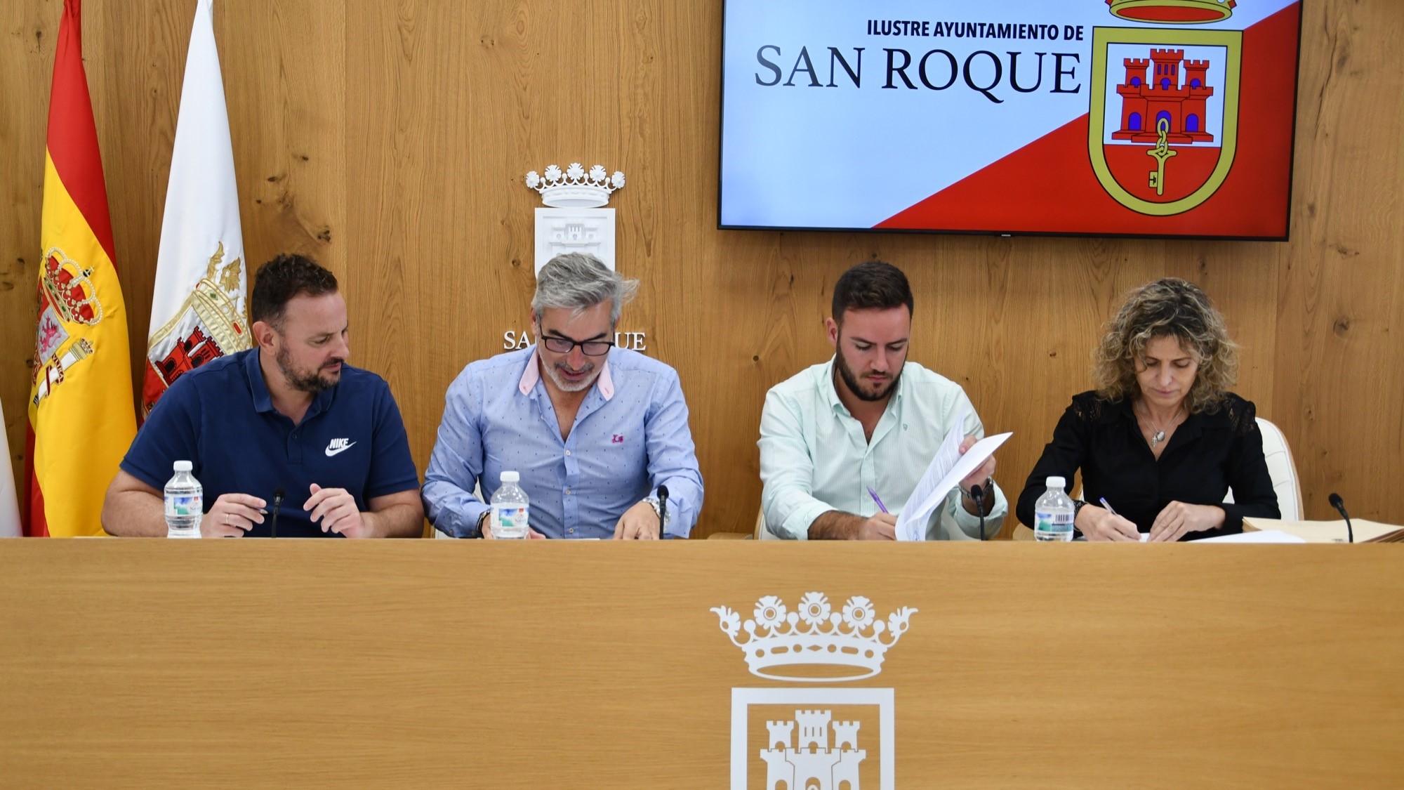 San Roque firma los primeros convenios deportivos por 48.000 euros