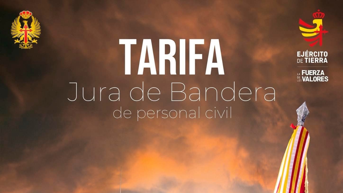 Jura de Bandera Civil en Tarifa con el Regimiento de Artillería
