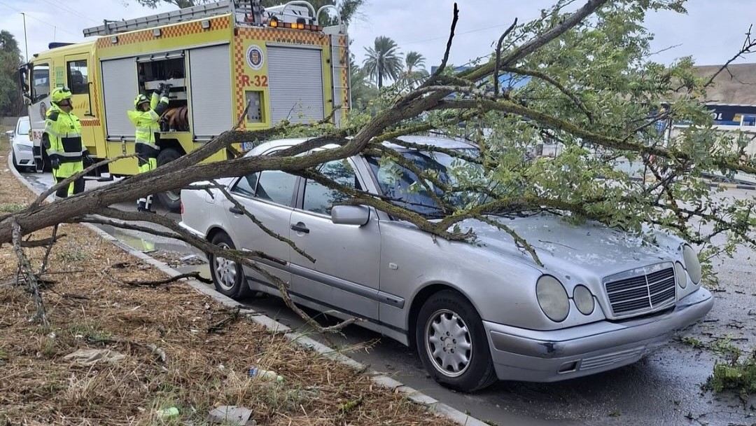 Viento en Cádiz: 23 intervenciones del CBPC este miércoles