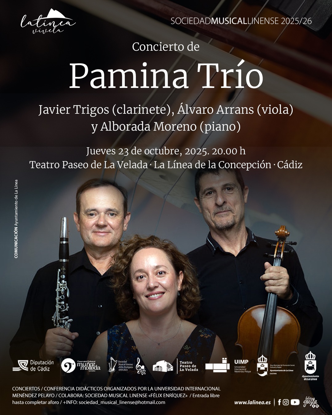 Pamina Trío actúa en La Línea con “Luces de Otoño”