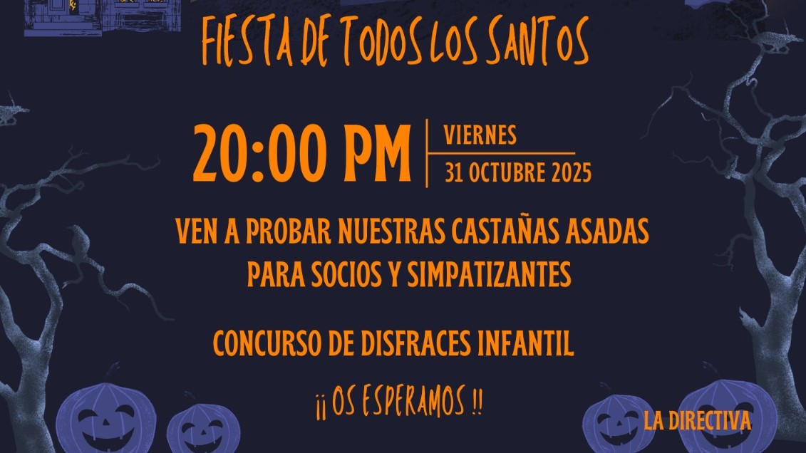 La Asociación de Vecinos La Vía celebra su tradicional fiesta de Tosantos y Halloween el 31 de octubre en La Juliana