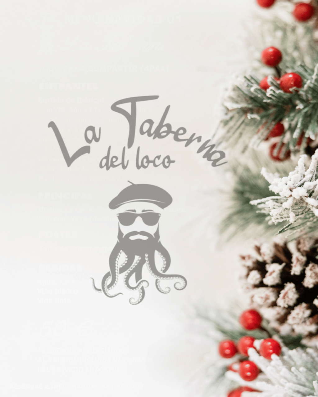 menus navidad la taberna del loco