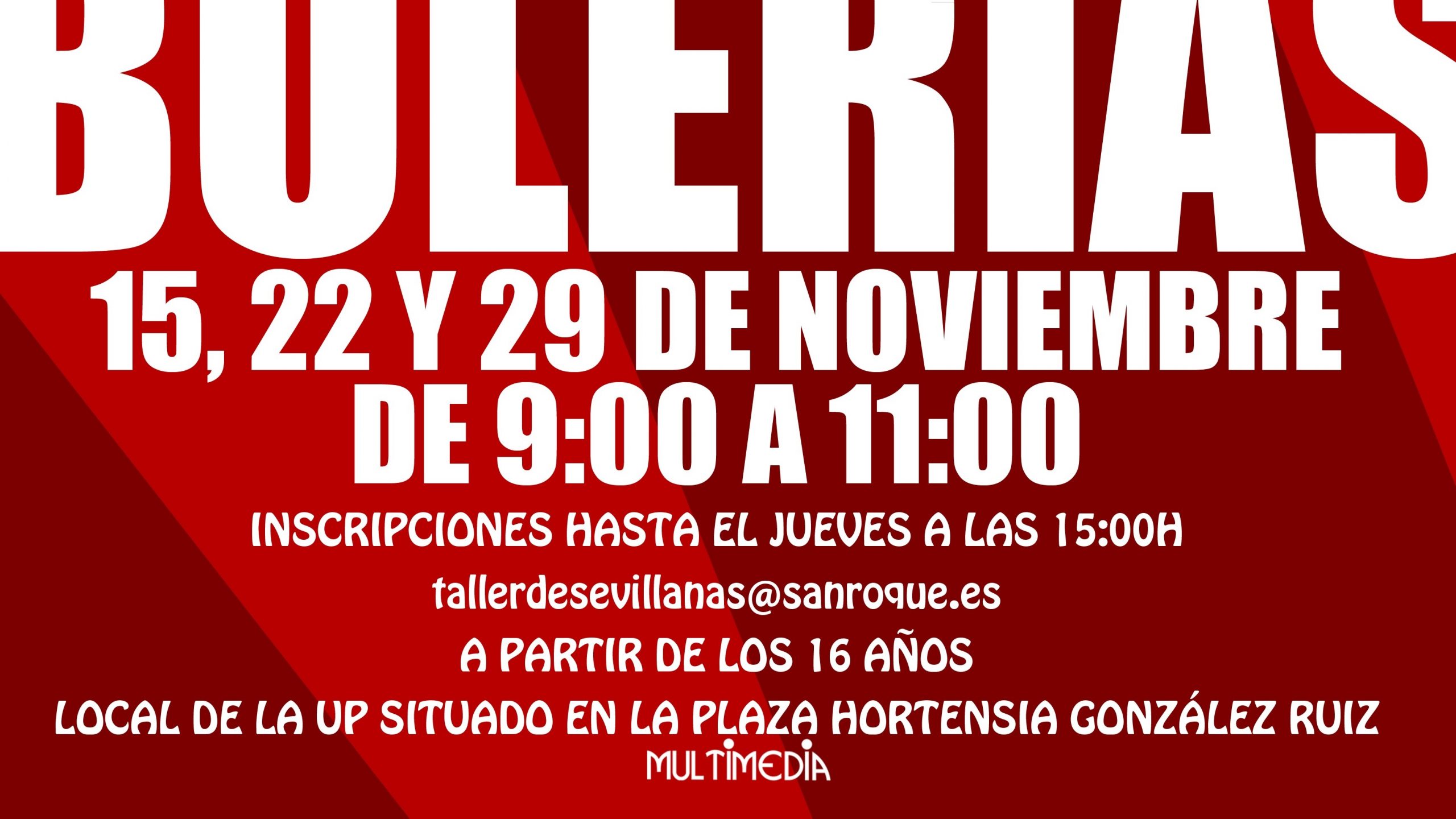Taller de Bulería en San Roque: inscripciones gratis